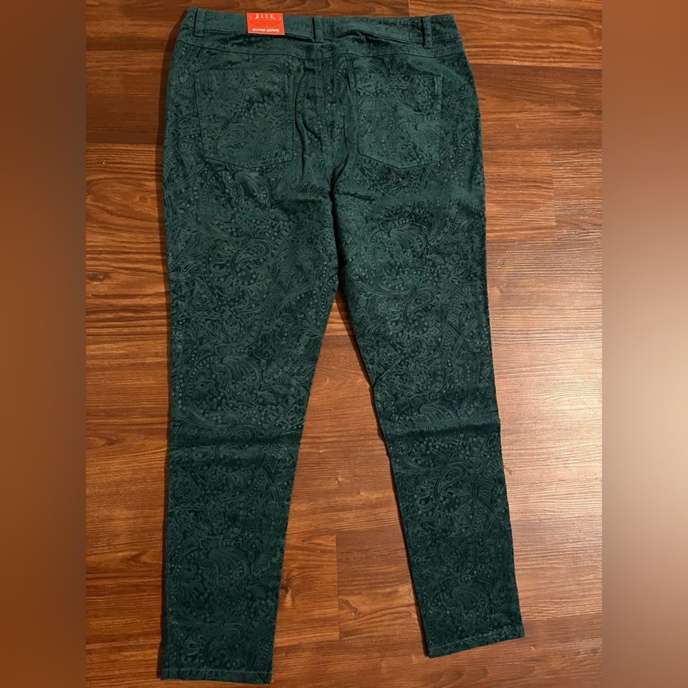 NWT ELLE Super Skinny Emerald Green Women’s Pants - Picture 3 of 11
